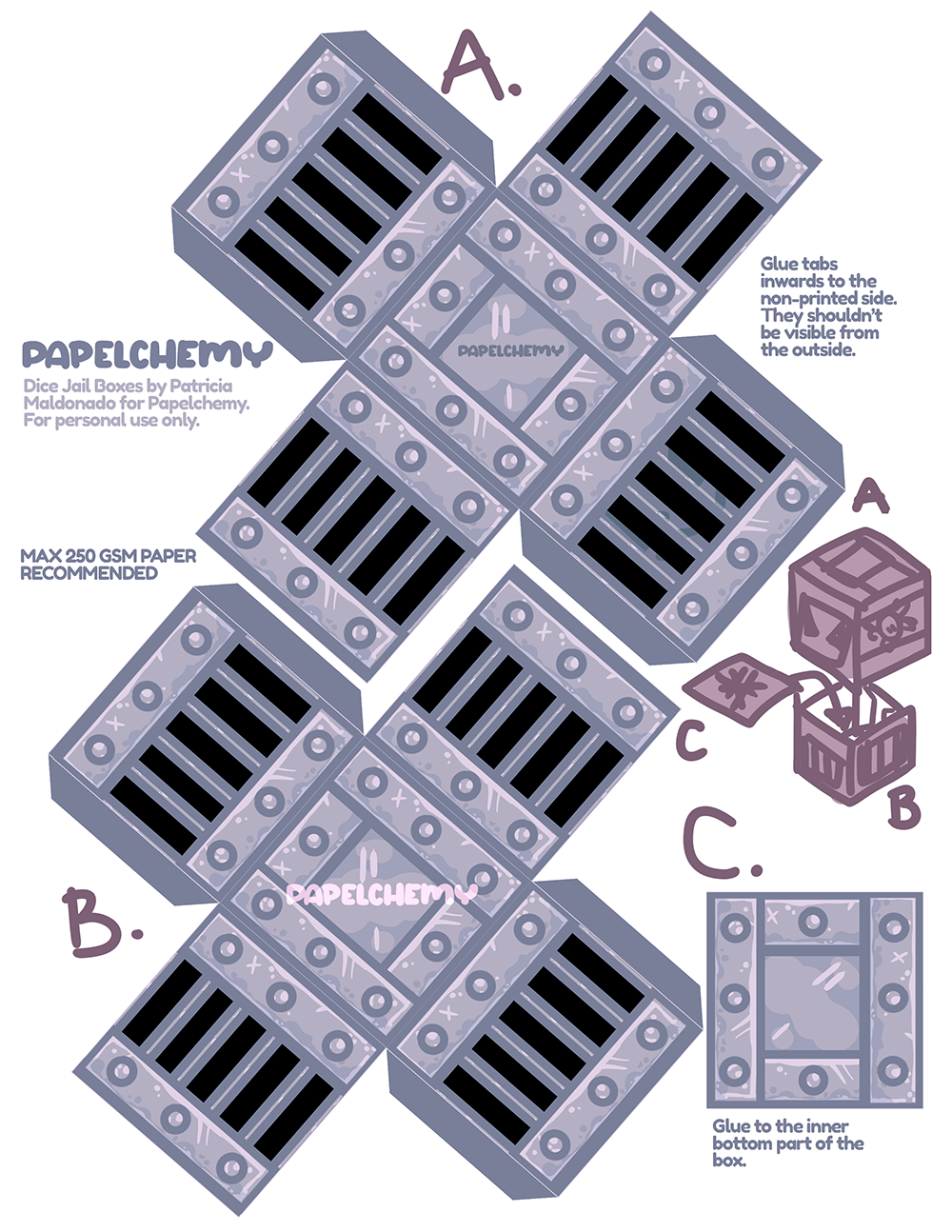 PDF Monster Box or Token Jail Printable